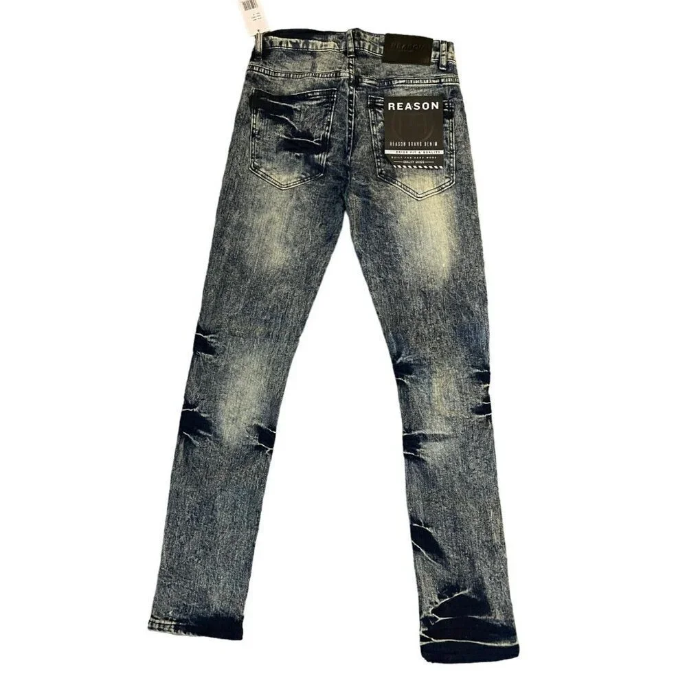 NWT Reason Skinny Jeans Move in‎ Silence Skateboard Streetwear 30Wx32L - Picture 4 of 13